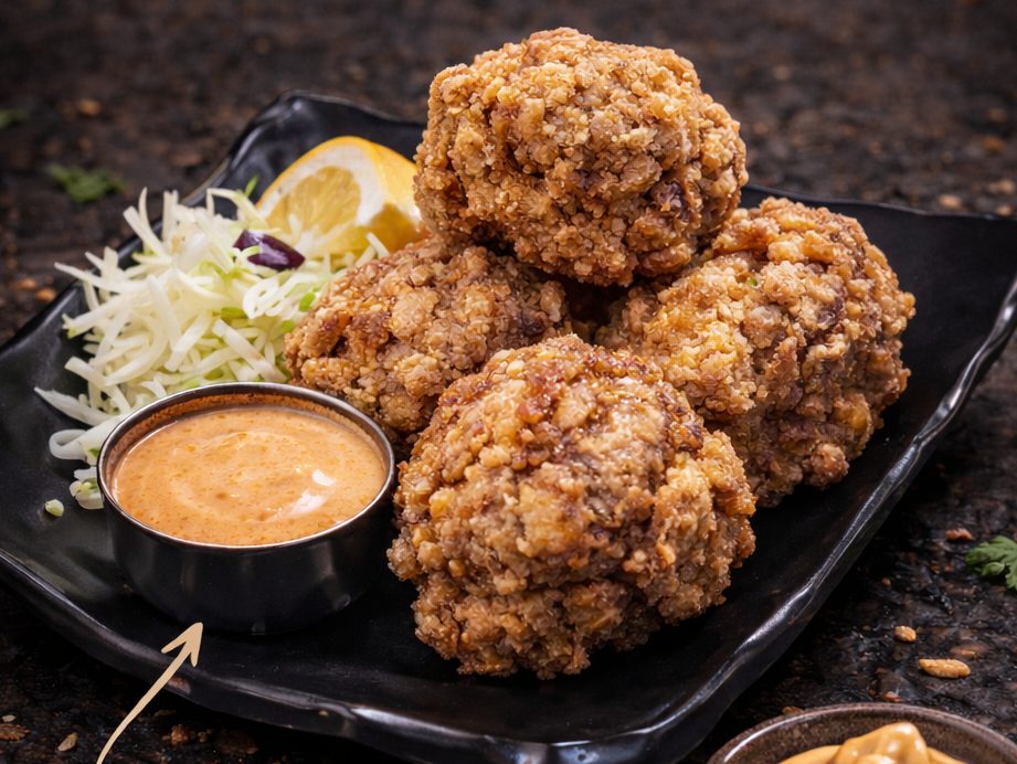Chicken karaage with garlic mayo